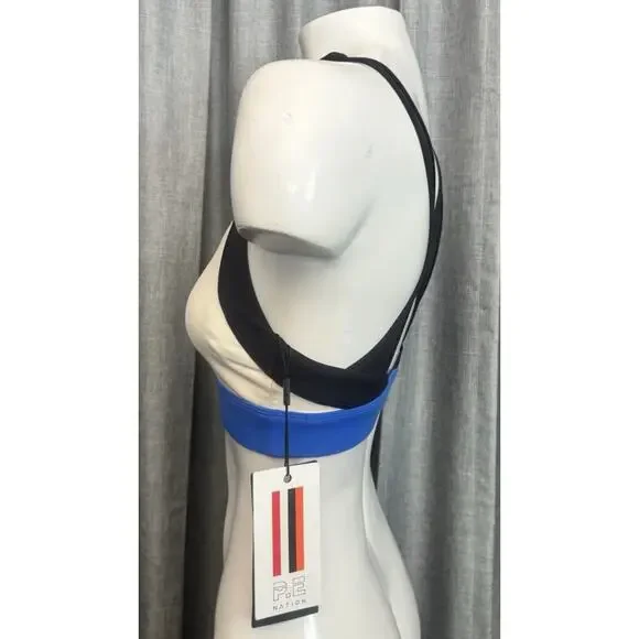 P.E Nation REACTION TIME SPORTS BRA PEARLED IVORY Women’s Size Xsmall NWT - Picture 6 of 13